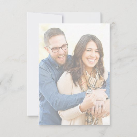 Elegant uw romantische foto bruiloft uitnodiging (Achterkant)