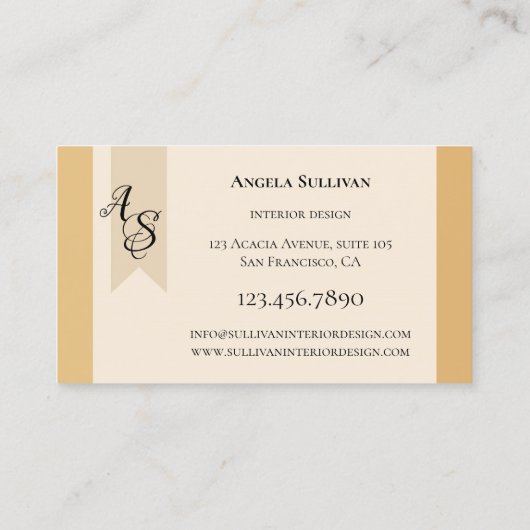 Elegant uw Visitekaartje van het Ontwerp van het B (Achterkant)