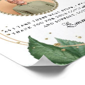 Elegant vader van de Bride Dank u Gift Idea Poster (Hoek)