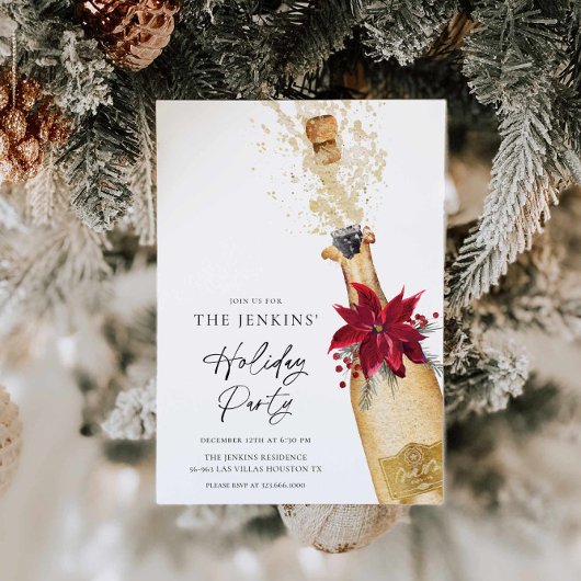 Elegant vakantie cocktail party kaart