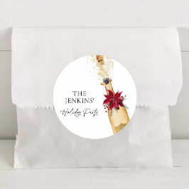 Elegant vakantie cocktail party ronde sticker