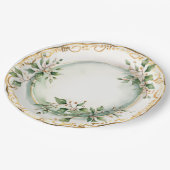 Elegant vakantie dineren papieren bordje (Gekanteld)