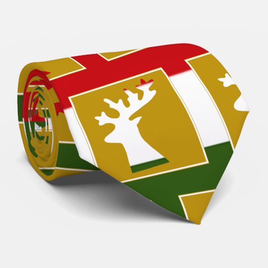 Elegant vakantie rendier patroon groen rood & goud stropdas (Opgerold)