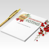 Elegant Vakantie Wedstrijd Stemmen Notitieblok Pac