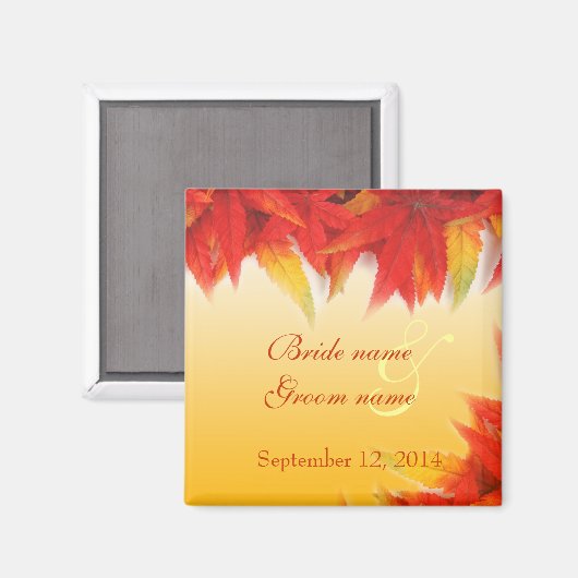 Elegant,  valbruiloft, behalve de date magnet (Voorkant / Achterkant)