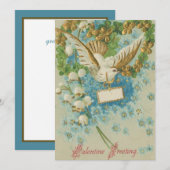 Elegant  Valentijn Feestdagenkaart (Voorkant / Achterkant)