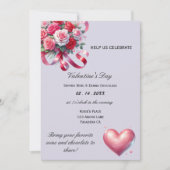 Elegant Valentijnsdag feest Kaart (Voorkant)