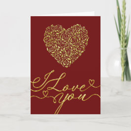 Elegant Valentijnsdag Hart Kaart