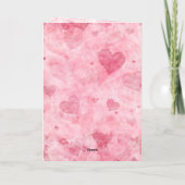 Elegant Valentijnsdag Harten Kaart (Achterkant)