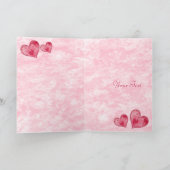 Elegant Valentijnsdag Harten Kaart (Binnen)