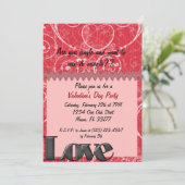 Elegant Valentijnsdag nodigt uit Kaart (Staand voorkant)
