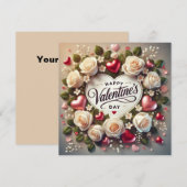 Elegant Valentijnsdag ontwerp met Rozen (Voorkant / Achterkant)