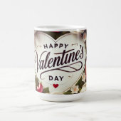 Elegant Valentijnsdag ontwerp met Rozen Koffiemok (Center)