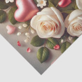 Elegant Valentijnsdag ontwerp met Rozen Tissuepapier (Detail)