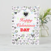 Elegant Valentijnsdag Save The Date (Staand voorkant)