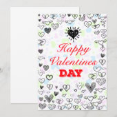 Elegant Valentijnsdag Save The Date (Voorkant / Achterkant)