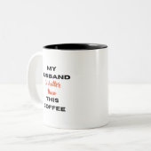 Elegant Valentijnsdag Tweekleurige Koffiemok (Voorkant links)