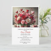 Elegant Valentijnsdag Vrijgezellenfeest Kaart (Staand voorkant)