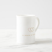 Elegant Valentine’s Day Mug Porselein Kop (Voorkant rechts)