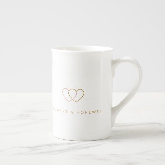 Elegant Valentine’s Day Mug Porselein Kop (Rechts)