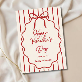 Elegant Valentine’s Day Personalized Greeting Card Feestdagenkaart