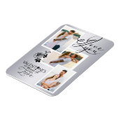 Elegant Valentine’s Day Photo Collage Magneet (Linkerzijde)