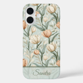 Elegant Valentine'S Day Gift Tulip Floral Custom iPhone 16 Hoesje