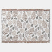 Elegant vallend blad patroon deken (Voorkant)