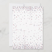 Elegant vallende sterren 4th of July Party Kaart (Achterkant)