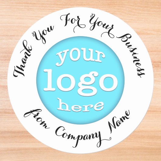 Elegant van de Logo van het Bedrijfs van de douane Ronde Sticker