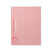 Elegant van het bureau van de verpleegster Stethos Notitieblok (Linkerzijde)