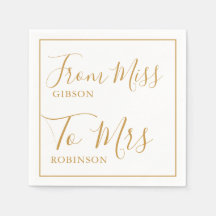 Elegant van Miss naar Mrs Vrijgezellenfeest Gold