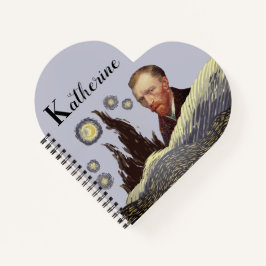 ELEGANT VanGogh editable Katherine name Notitieboek