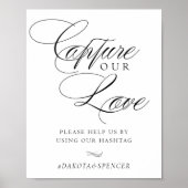 Elegant vangt onze liefdeszwarte kalligrafie Hasht Poster (Voorkant)