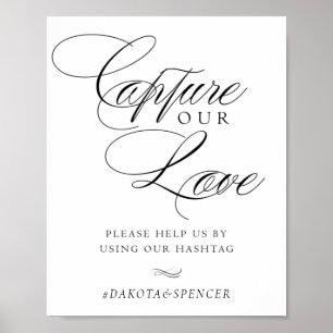 Elegant vangt onze liefdeszwarte kalligrafie Hasht Poster
