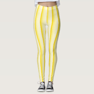 Elegant Vanilla Yellow White Colors Sjabloon Leggings