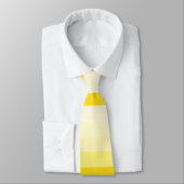 Elegant Vanilla Yellow White Trendy Modern Design Stropdas (Gebonden)