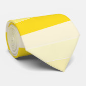 Elegant Vanilla Yellow White Trendy Modern Design Stropdas (Opgerold)