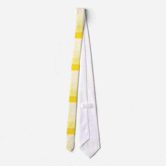 Elegant Vanilla Yellow White Trendy Modern Design Stropdas (Achterkant)