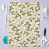 Elegant Vanille Bloem Patroon Tissuepapier (Craft)