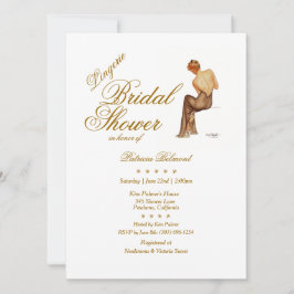 Elegant Vargas Pinup Lingerie Vrijgezellenfeest Kaart