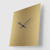 Elegant vast goud vierkante klok (Hoek)