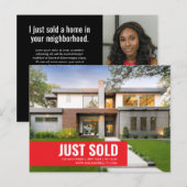 Elegant  vastgoed - NET VERKOCHT Briefkaart (Voorkant / Achterkant)