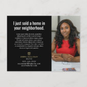 Elegant  vastgoed - NET VERKOCHT Briefkaart (Achterkant)