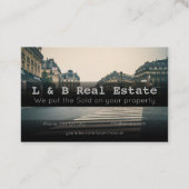 Elegant vastgoed Visitekaartje -  (Achterkant)