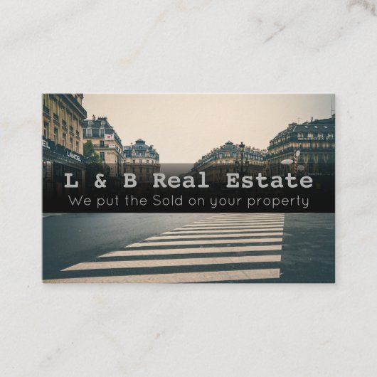 Elegant vastgoed Visitekaartje -  (Voorkant)