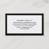 Elegant vastgoed Visitekaartje (Achterkant)