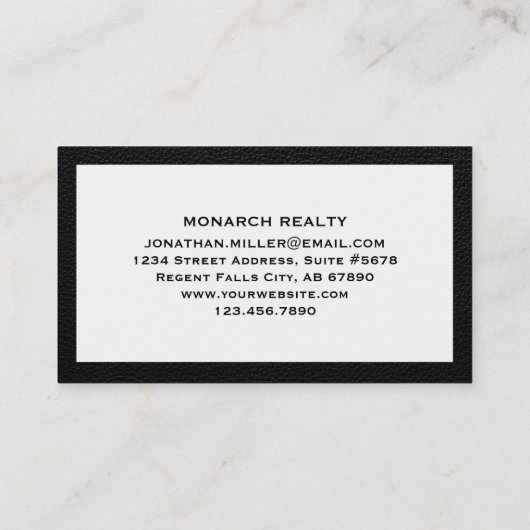 Elegant vastgoed Visitekaartje (Achterkant)