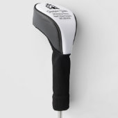 Elegant Vastgoedbedrijf Aangepaste Makelaar Golfheadcover (Schuin)