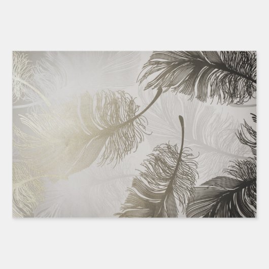 Elegant Veer Patroon Inpakpapier Vel (Voorkant 3)